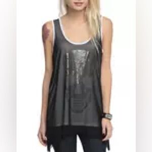 Hot Topic skull tank top sz S/M